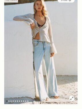 Pilcro Adi Regenerative Cotton Mid Rise Flair